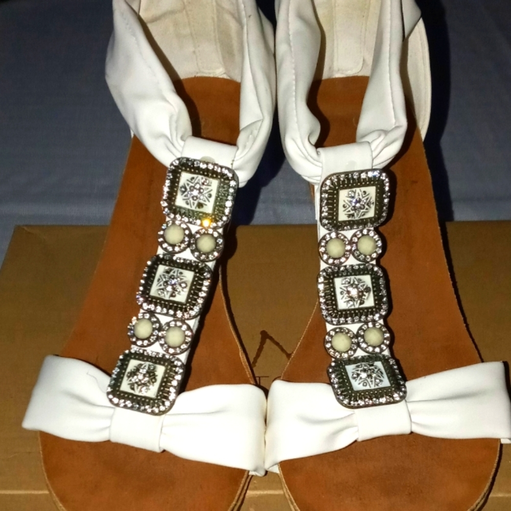 blinged out sandals
